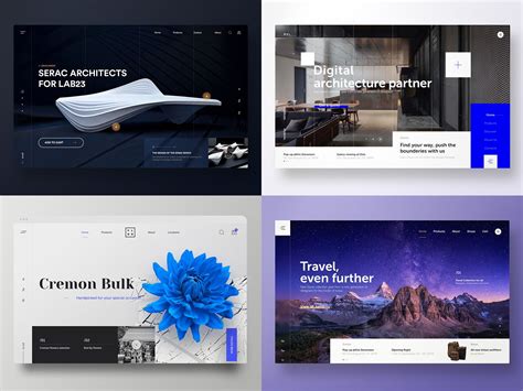 dribbble website design.